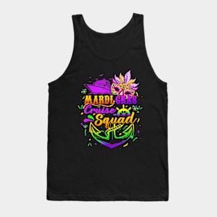 Mardi Gras Cruise Squad 2024 Matching Group Family Vacation Tank Top